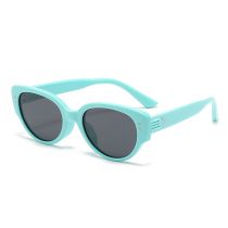 Fashion Green Box Tac Square Children's Sunglasses