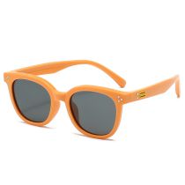 Fashion Orange Box Tac Large Frame Children's Sunglasses
