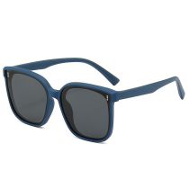 Fashion Blue Frame Black And Gray Film Tac Large Frame Children's Sunglasses