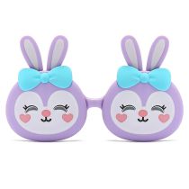 Fashion Purple Folding Flap Rabbit Children's Sunglasses