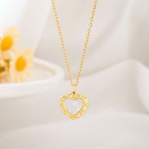 Fashion Heart Titanium Steel Love Necklace