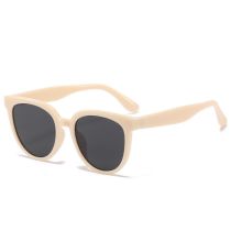 Fashion Off-white Frame Black And Gray Film Pc Large Frame Sunglasses