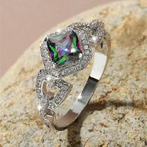 Fashion Color Copper Diamond Diamond Ring