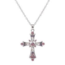Fashion Necklace Alloy Diamond Cross Necklace