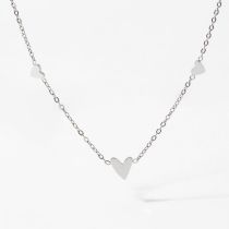 Fashion Silver Necklace Stainless Steel Love Necklace
