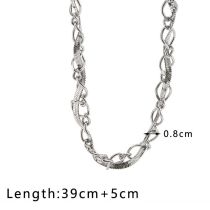 Fashion Silver Stainless Steel Chain Necklace For Men