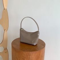 Fashion Khaki Pu Large Capacity Handbag