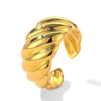Fashion Gold Color Metal Twill Ring