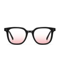 Fashion Black Frame Blush Chip Pc Rice Nail Large Frame Sunglasses