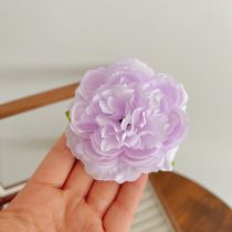 Fashion Purple Rose Duckbill Clip Fabric Flower Hairpin