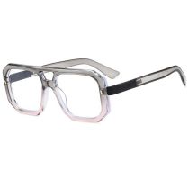 Fashion Gray Pink Frame Pc Double Beam Square Flat Mirror