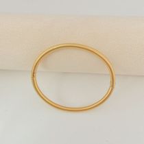 Fashion Gold) Plain Circle Titanium Steel Ring Bracelet