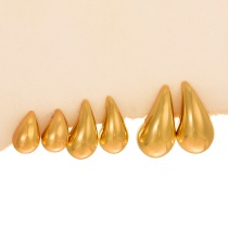 Fashion Gold Copper Drop Earrings 6-piece Set