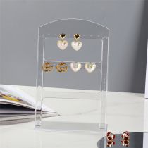 Fashion Transparent 24-hole Three-layer Hollow Earring Display Stand