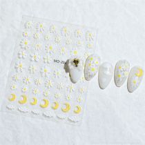 Fashion Floral Embossed Sticker Mo-204 Floral Embossed Stickers Nail Stickers