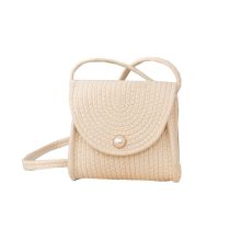Fashion Width 19 Height 17 Thickness 6 Weight 0.23 Woven Cotton Rope Crossbody Bag