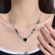 Fashion Silver Alloy Star Love Necklace