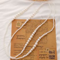 Fashion 2# Multi-layered Pearl Bead Necklace