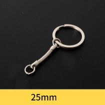 Fashion Silver Metal Flat Key Ring