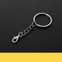 Fashion Nickel-plated 28mm Flat Hanging 303 Lobster Clasp [1 Piece] Metal Diy Key Chain Pendant