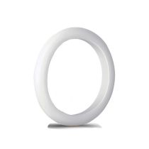Fashion White Silicone Round Ring