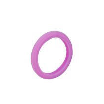 Fashion Pink Purple Silicone Round Ring