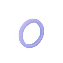 Fashion Pink Blue Silicone Round Ring
