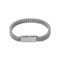 Fashion 8*4 Steel Color 22cm (alloy Buckle) Stainless Steel Fish Scale Men's Bracelet