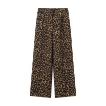 Pantalón Poliéster Estampado Leopardo