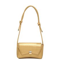 Fashion Gold (4109) Stone Pattern Pu Flap Crossbody Bag