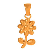 Fashion Golden 1 Titanium Steel Flower Pendant Accessories