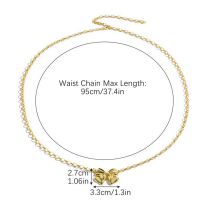Fashion Single Bow Waist Chain Alloy Bow Waist Chain