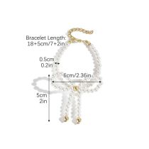 Fashion 20 Gold Pearl Bracelet Pearl Beaded Bow Bracelet