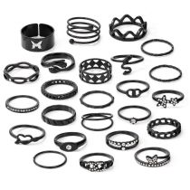 Fashion 1# Alloy Geometric Ring Set