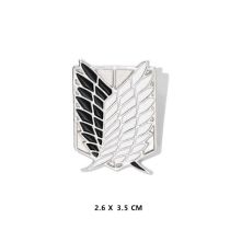 Fashion Wings Of Freedom [broch-silver Black] Alloy Geometric Brooch