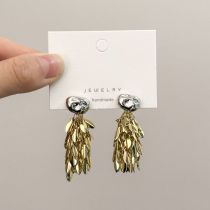 Fashion Gold Silver Copper Wheat Earrings