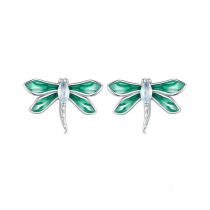 Fashion Silver Silver Dragonfly Earrings