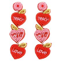 Fashion Caring Teacher Money Rice Beads Love Earrings