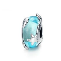 Fashion 10# Silver Geometric Glass Beads Beading Accessories