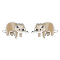 Fashion Silver Silver Sloth Earrings