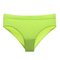 Fashion Fluorescent Green Nylon Knitted Low Waist Underwear