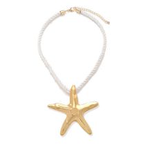 Fashion Gold Alloy Starfish Necklace