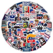 Fashion 2024 Us Trump-53pcs 53 Waterproof Stickers Of Characters