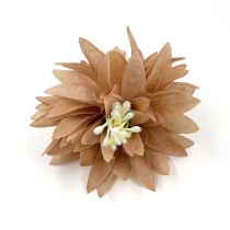 Fashion 10 Brown Simulated Flower Hairpin