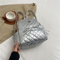 Fashion Silver Diamond Embroidery Large Capacity Backpack