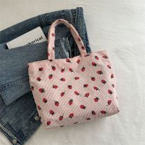 Fashion Pink Cortex Large-capacity Shoulder Bag