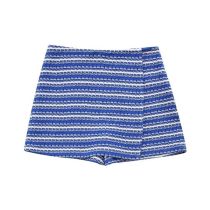 Fashion Blue Striped Shorts