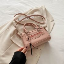 Fashion Pink Pu Large Capacity Crossbody Bag