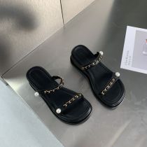 Fashion Black Strap Platform Sandals