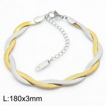 Fashion 9# Stainless Steel Snake Bone Chain Bracelet